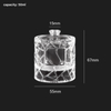 Luxury Diamond-Cut 50ml 100ml Round Glass Perfume Bottle with Metal Cap for Men Fragrance Packaging