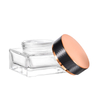 Luxury clear Glass Cream Jar with Finish Custom Cosmetic Packaging for Skincare Cream Face Moisturizer