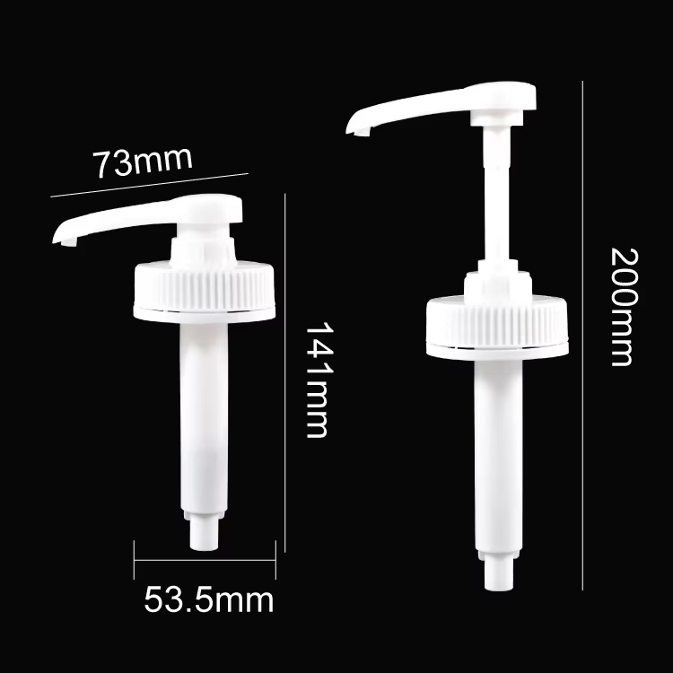 White Pump for 3L clear Glass Bottle