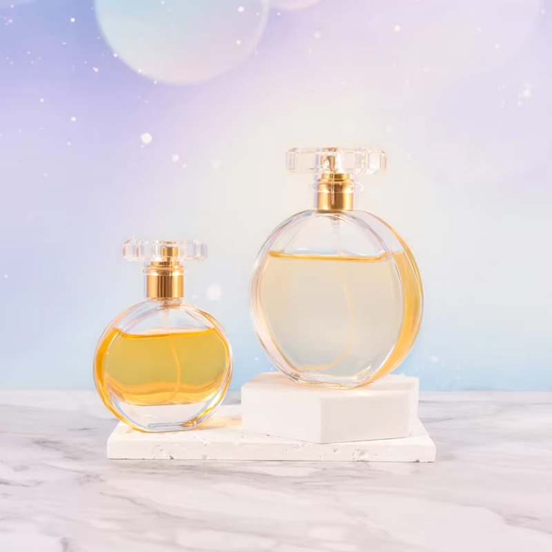 30 Ml 50 Ml 100 Ml Modern Oblate Screw Mouth Glass Perfume Bottles