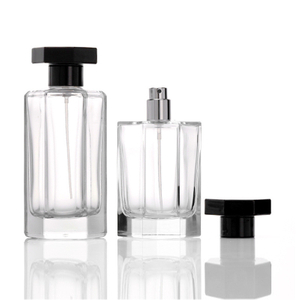 Unique 50ml 100ml Hexagon Perfume Bottle with Pump Sprayer with Custom Labels