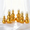5ml 10ml 15ml 20ml 30ml 50ml Electroplating Gold Gourd Shape Glass Dropper Essential Oil Bottle