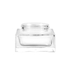 Luxury clear Glass Cream Jar with Finish Custom Cosmetic Packaging for Skincare Cream Face Moisturizer