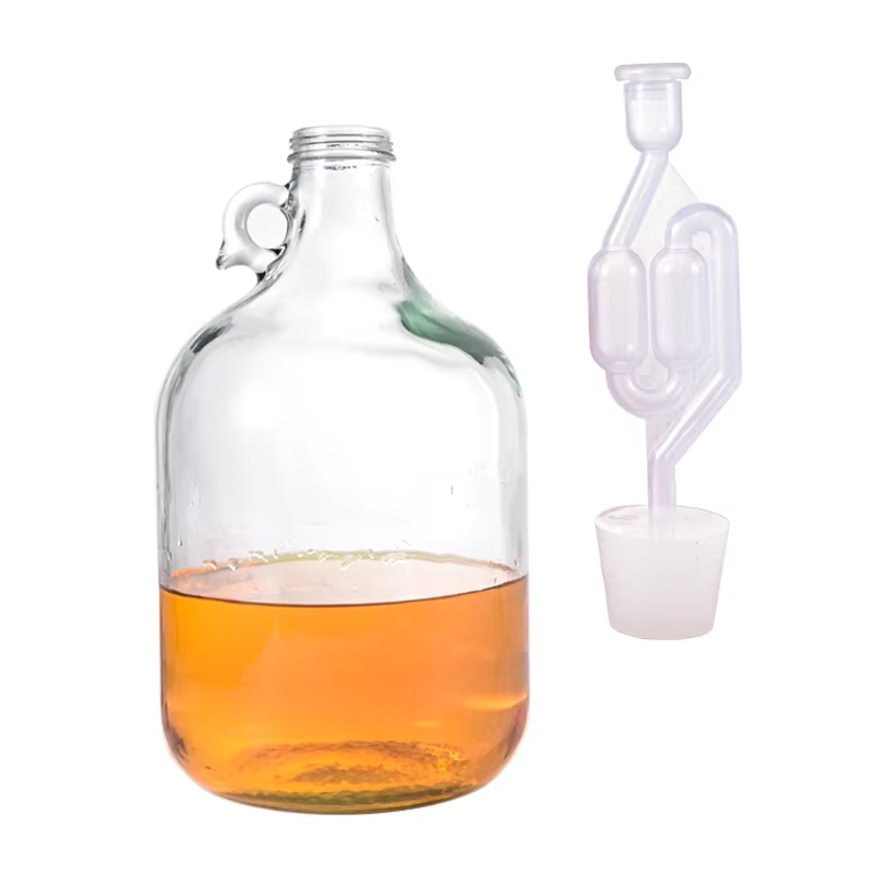 Wholesale Factory Price 5L Demijohn Glass Carboy with Screw Cap One Handle