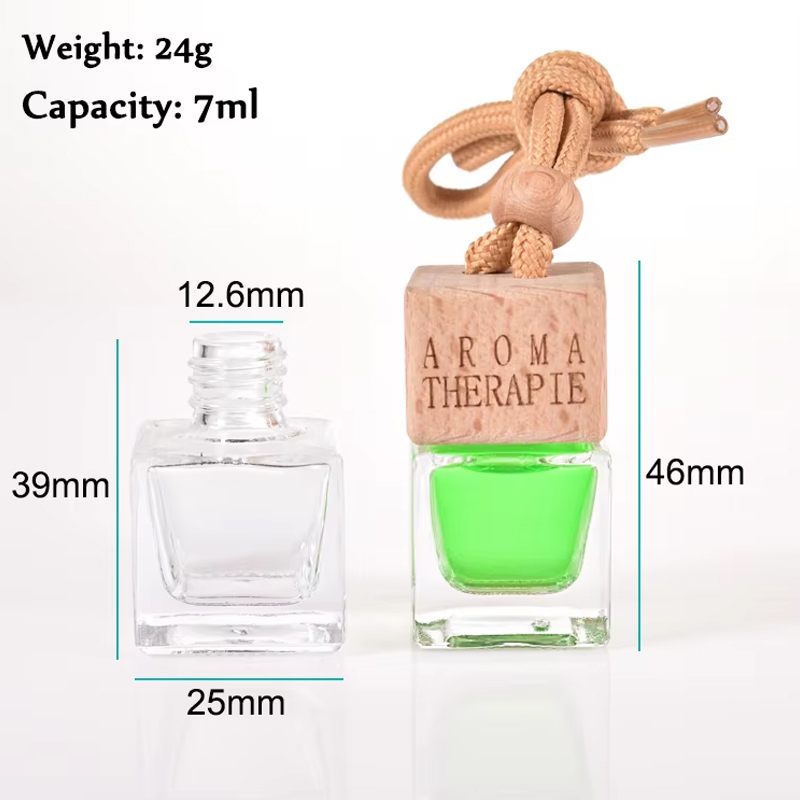 Air Freshener 7ml Empty Clear Car Hanging Diffuser Bottle