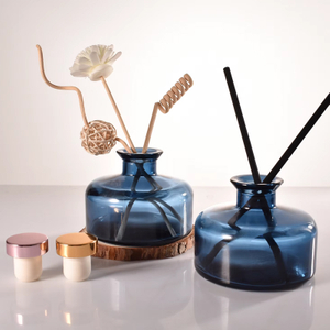 200ml French Blue Room Aroma Designer Diffuser Bottle Glass