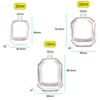 Luxury Glass Bottle 100ml 30ml Perfume Spray Bottle 50ml Empty Hexagon Perfume Bottle With Packaging