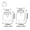 750ml 1000ml Buckle Airtight Glass Jar