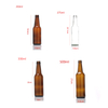 Glass Beer Bottles Manufacturers 250ml 275ml 330ml 500ml Transparent Glass Bottle Empty Lemonade Glass Bottle
