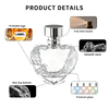 Heart-Shaped Faceted Glass Perfume Bottle Luxury Custom Fragrance Packaging