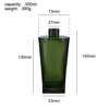 Premium Green Square Glass Reed Diffuser Bottle with Black Cap Custom Aromatherapy Diffuser Bottle for Home Fragrance