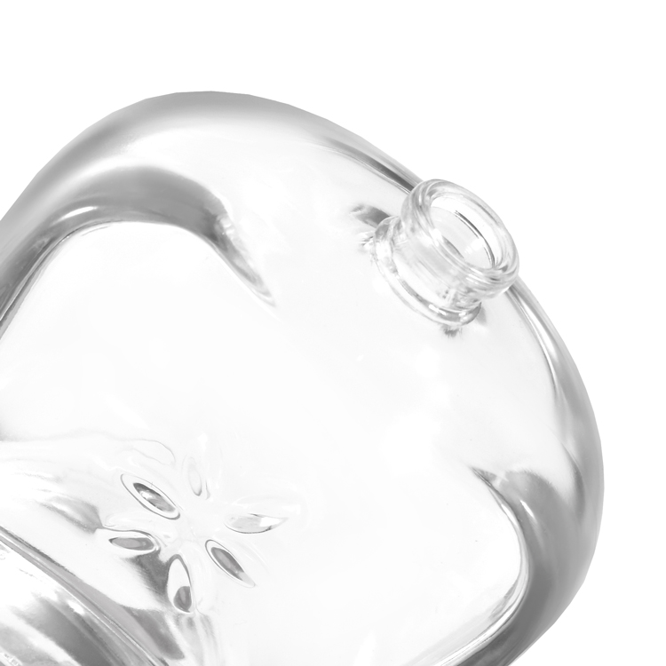 Wholesale Apple Shaped 100ml Glass Perfume Bottle with Gold Cap