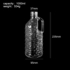 1000ml Glass Juice Bottle with Handle Large Capacity Reusable Glass Beverage Bottle for Juice, Lemonade Cold Brew