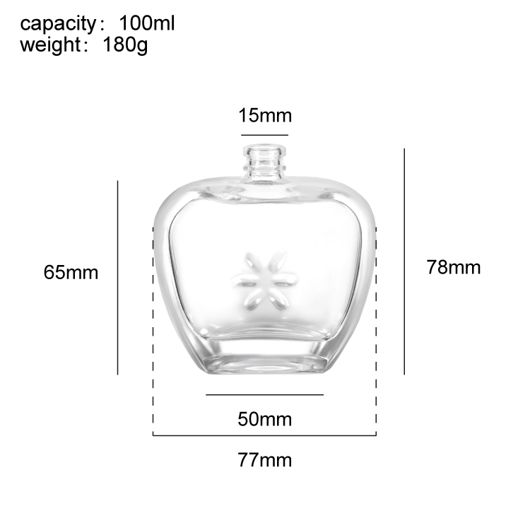 Custom Glass Perfume Bottle with Crystal Cap Wholesale Fragrance Bottle Manufacturer